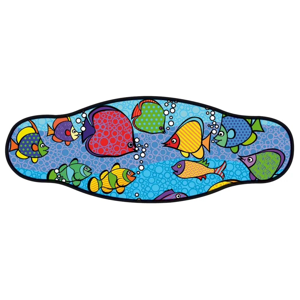 Neoprene Mask Strap Aquarium With Velcro 1 Neoprene Mask Strap Aquarium With Velcro