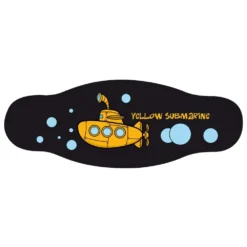 Neoprene Mask Strap Yellow Submarine With Velcro