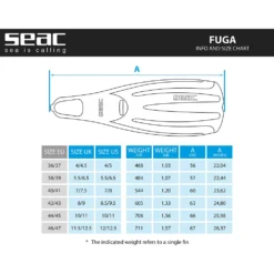 SEAC Fuga Fins 12 SEAC Fuga Fins -BlueFin Sales Shop seac fuga fins 5